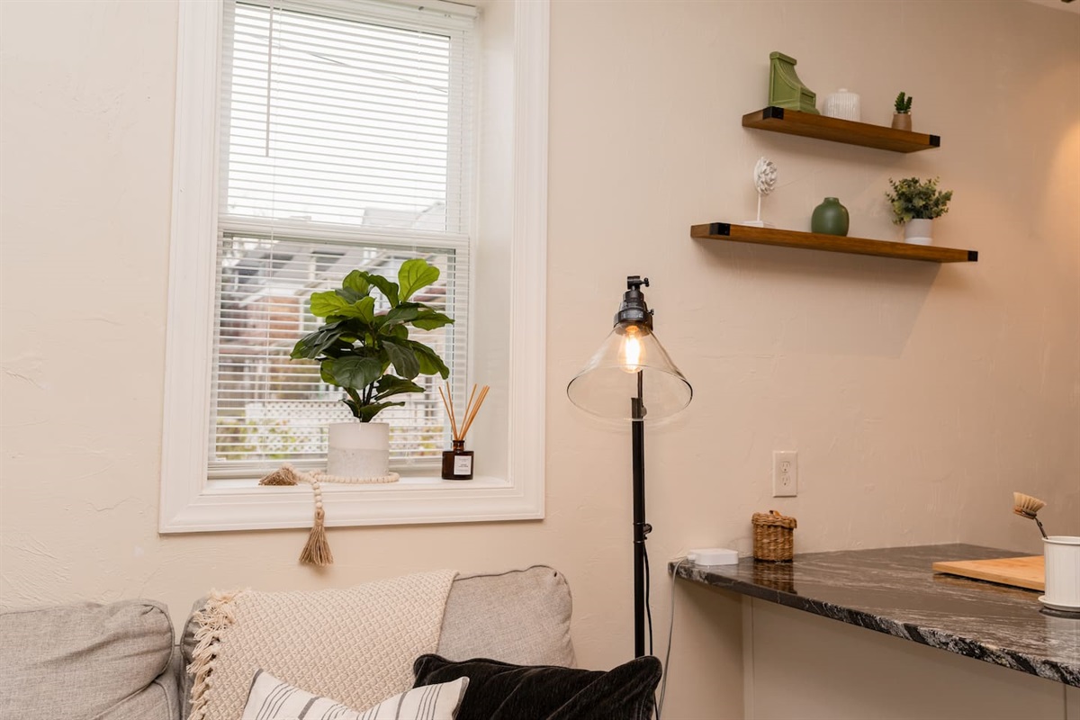 Stylish living room accents that add warmth and character to the space.