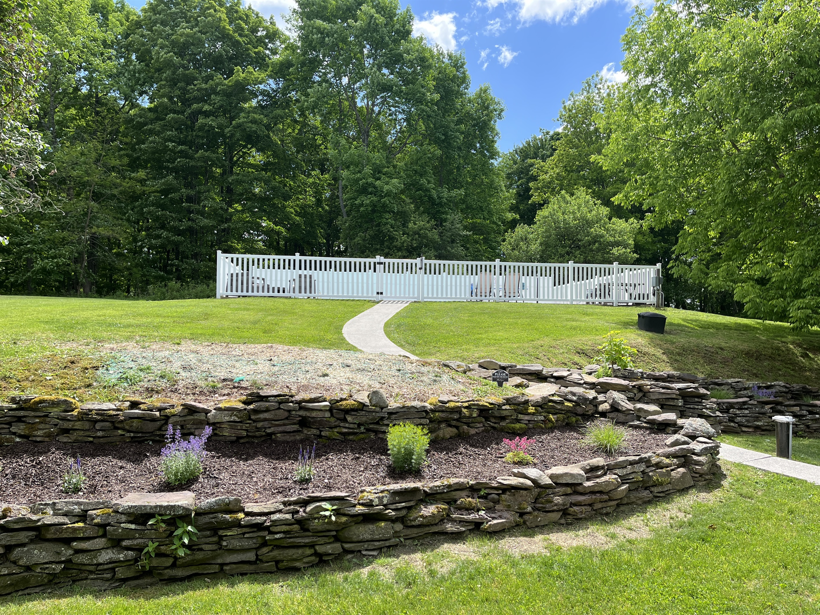 Hilltop Hideaway fenced in in-ground pool.