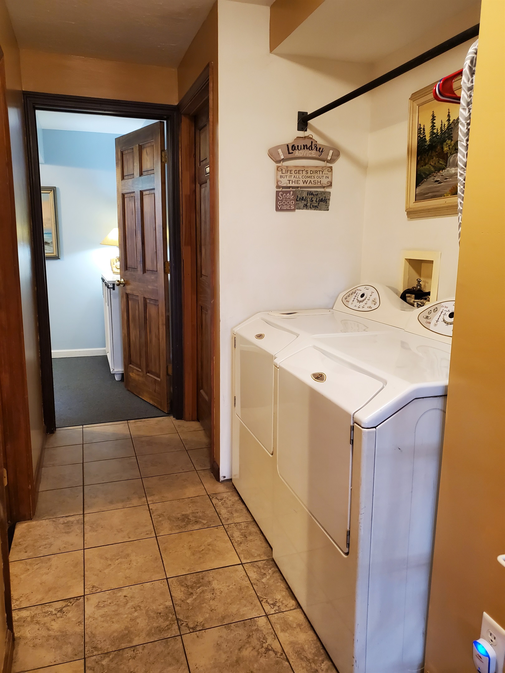 Laundry area