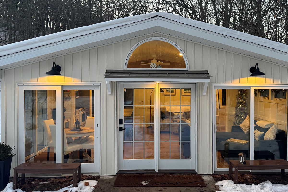 Sunrise cottage winter cottage charm