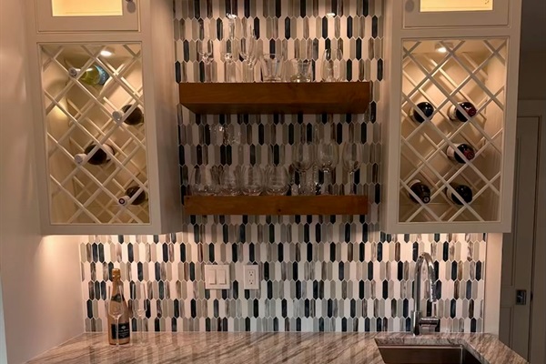 Bar with Beverage Fridge