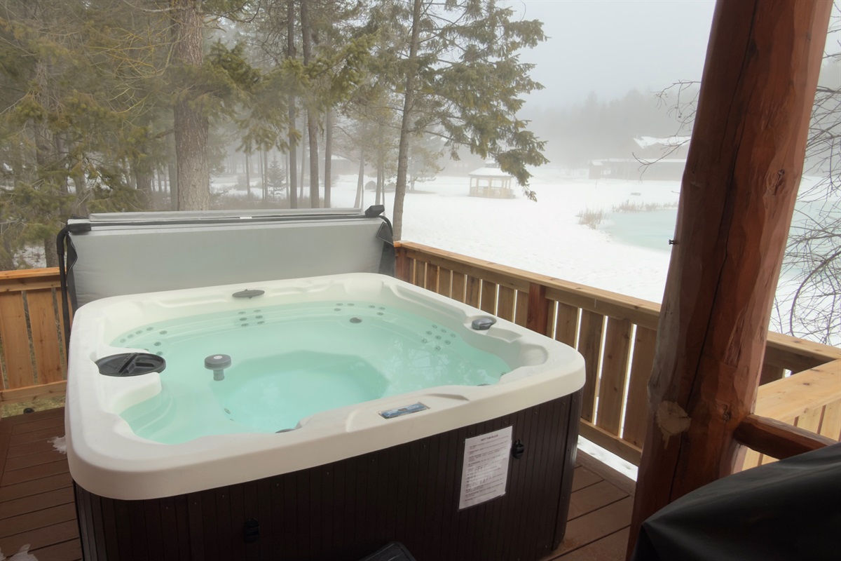 Easily accessible and conveniently located. Spend your nights soaking in the luxurious, private hot hub.