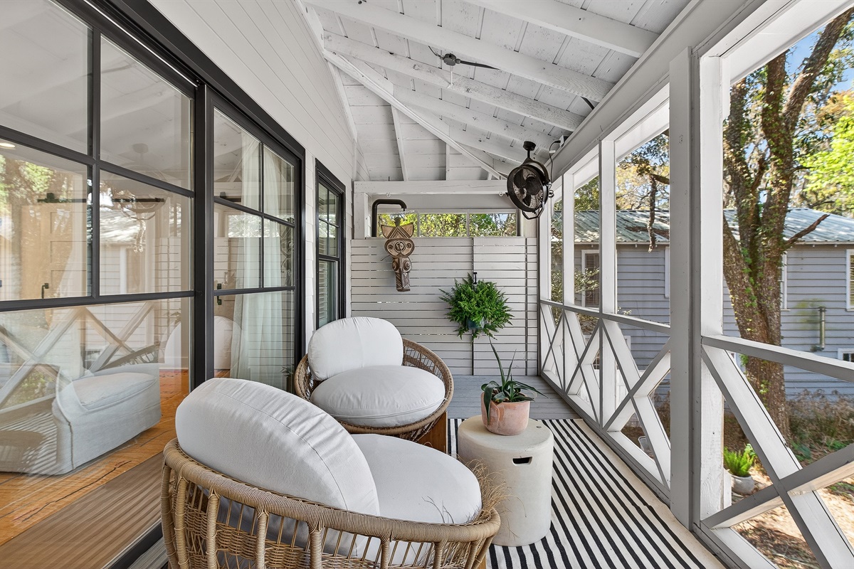 Private porch access from the primary suite—perfect for quiet mornings and evening unwinding
