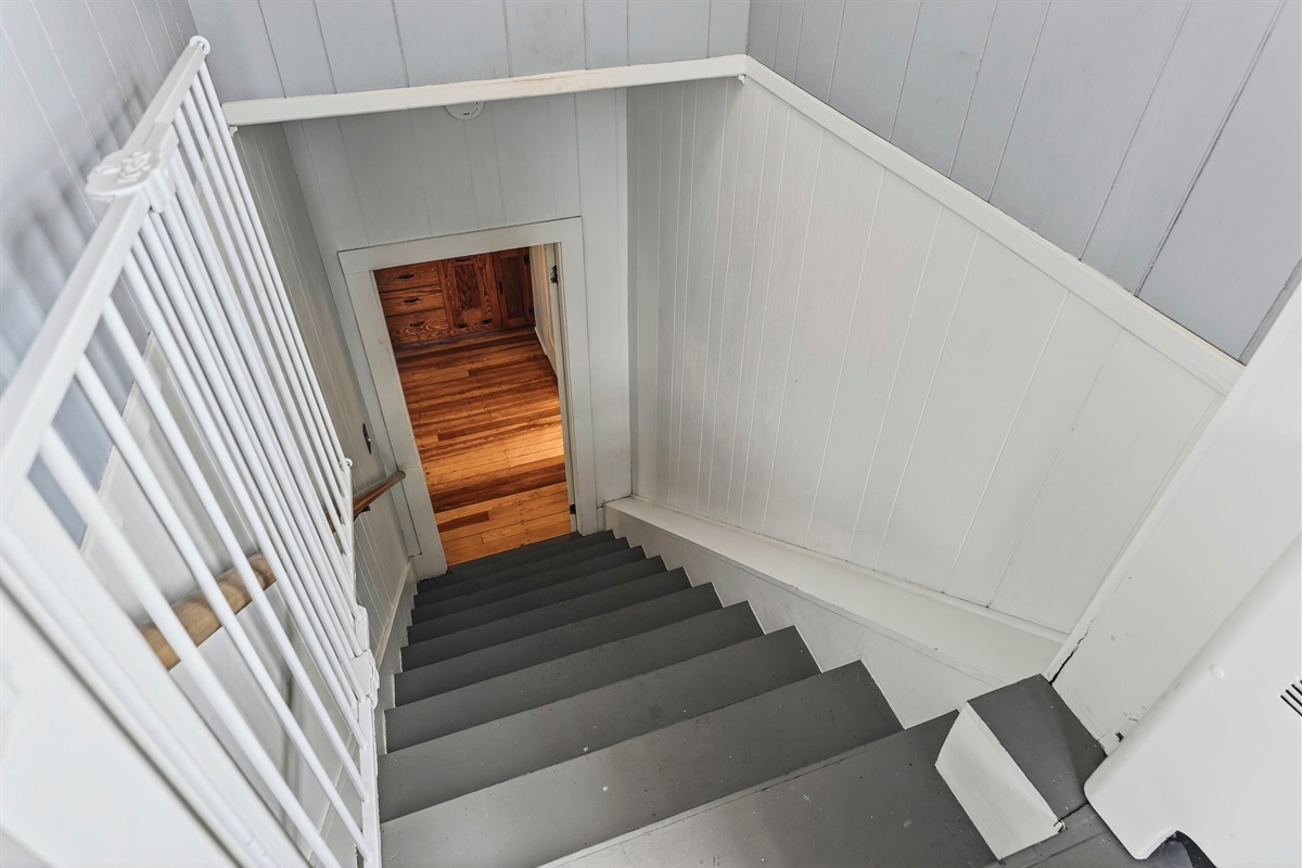 View of stairs - may not be suitable for those with limited mobility. 