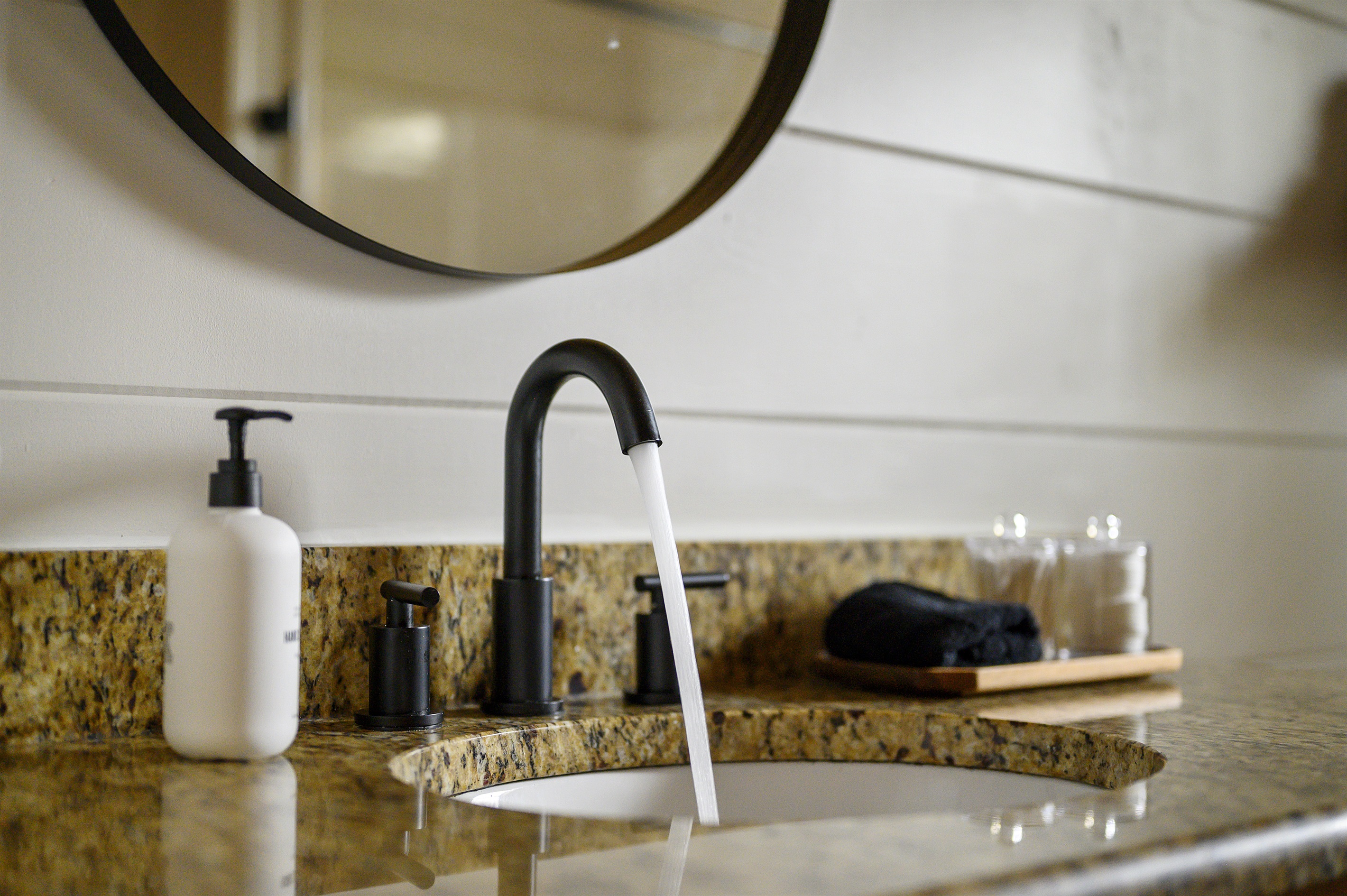 Experience luxury in every detail at our chic washroom sink - where elegance meets functionality