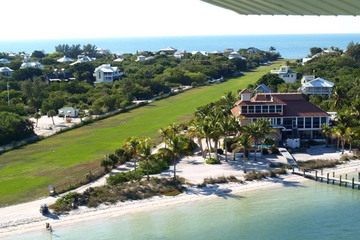 Fly your own plane into the 1,800 ft grass strip - pre-arrange use of our Salty Approach membership and skip the boat altogether. Welcome, Pilots!