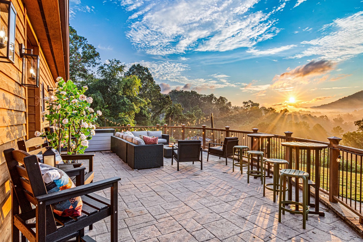 A great morning on the patio. Enjoy nature surrounding you at every step of being outdoors.