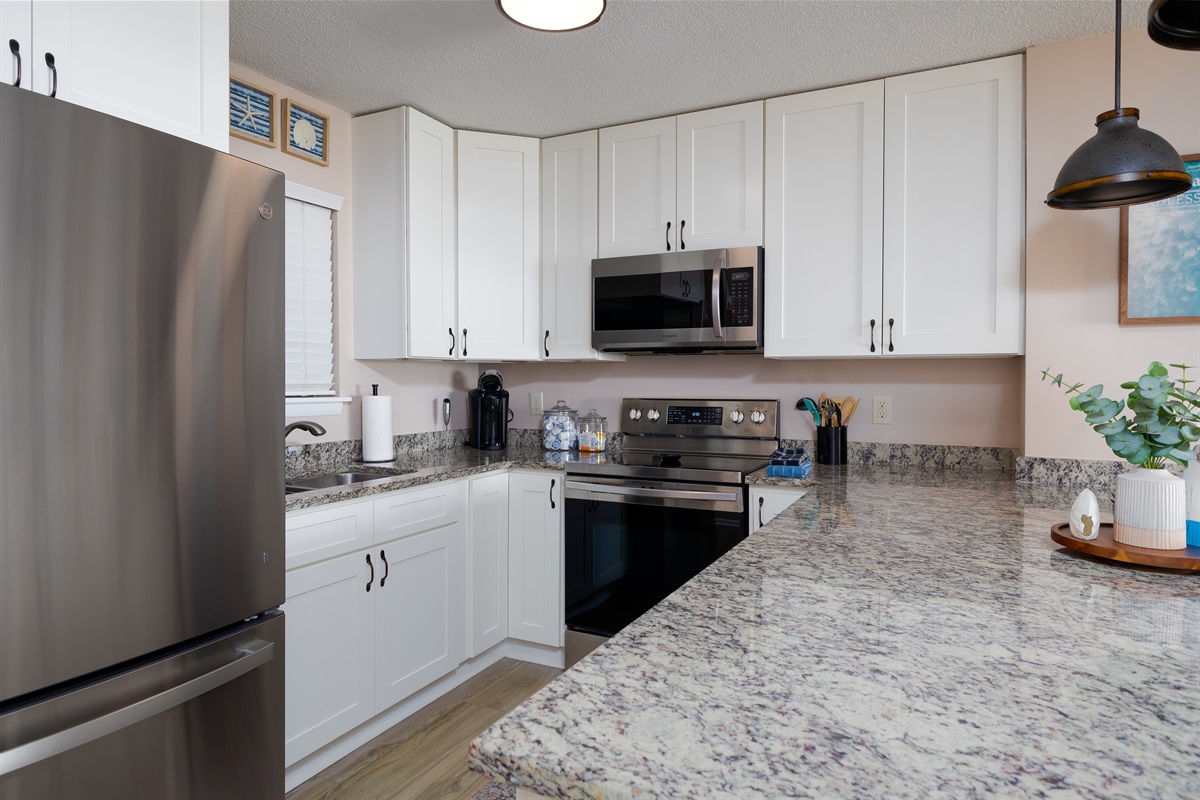 Steel appliances with a modern finish