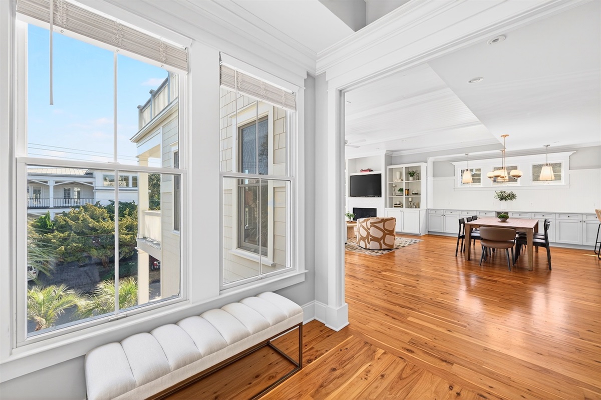 View into Dining Room and Living Room
