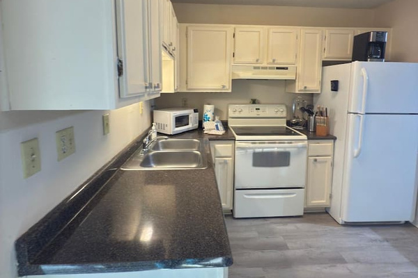 Kitchen with coffee maker