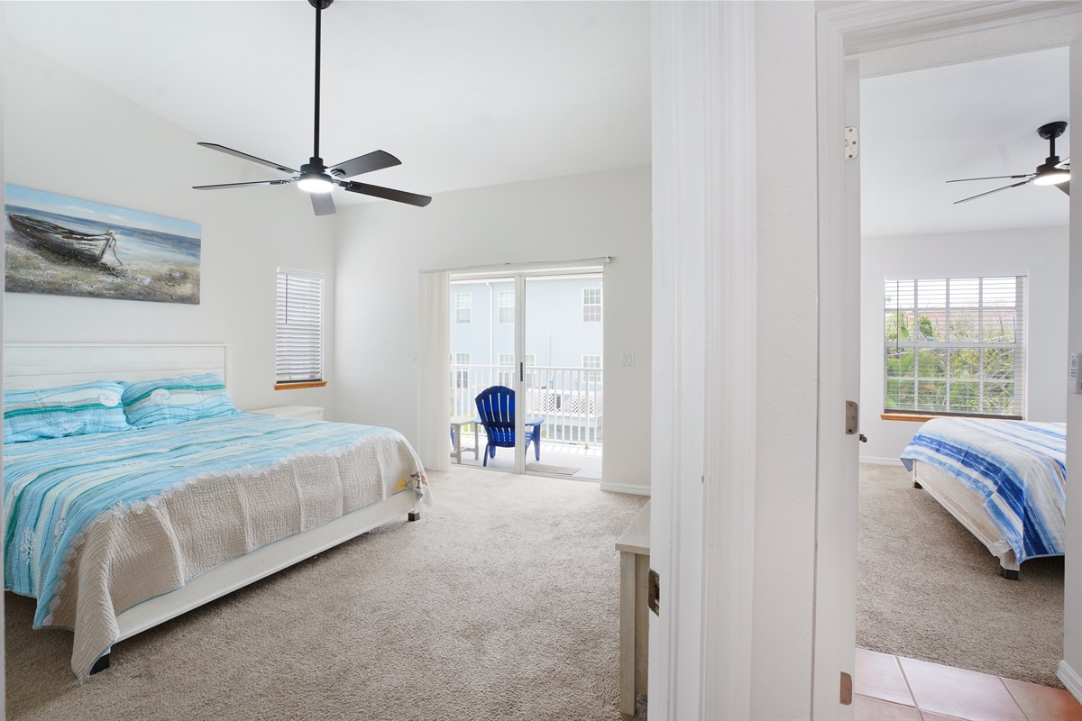 Getaway's Bedroom 2 has a king bed and balcony