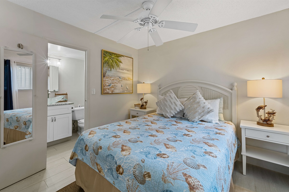 Comfortable guest room for friends or family.