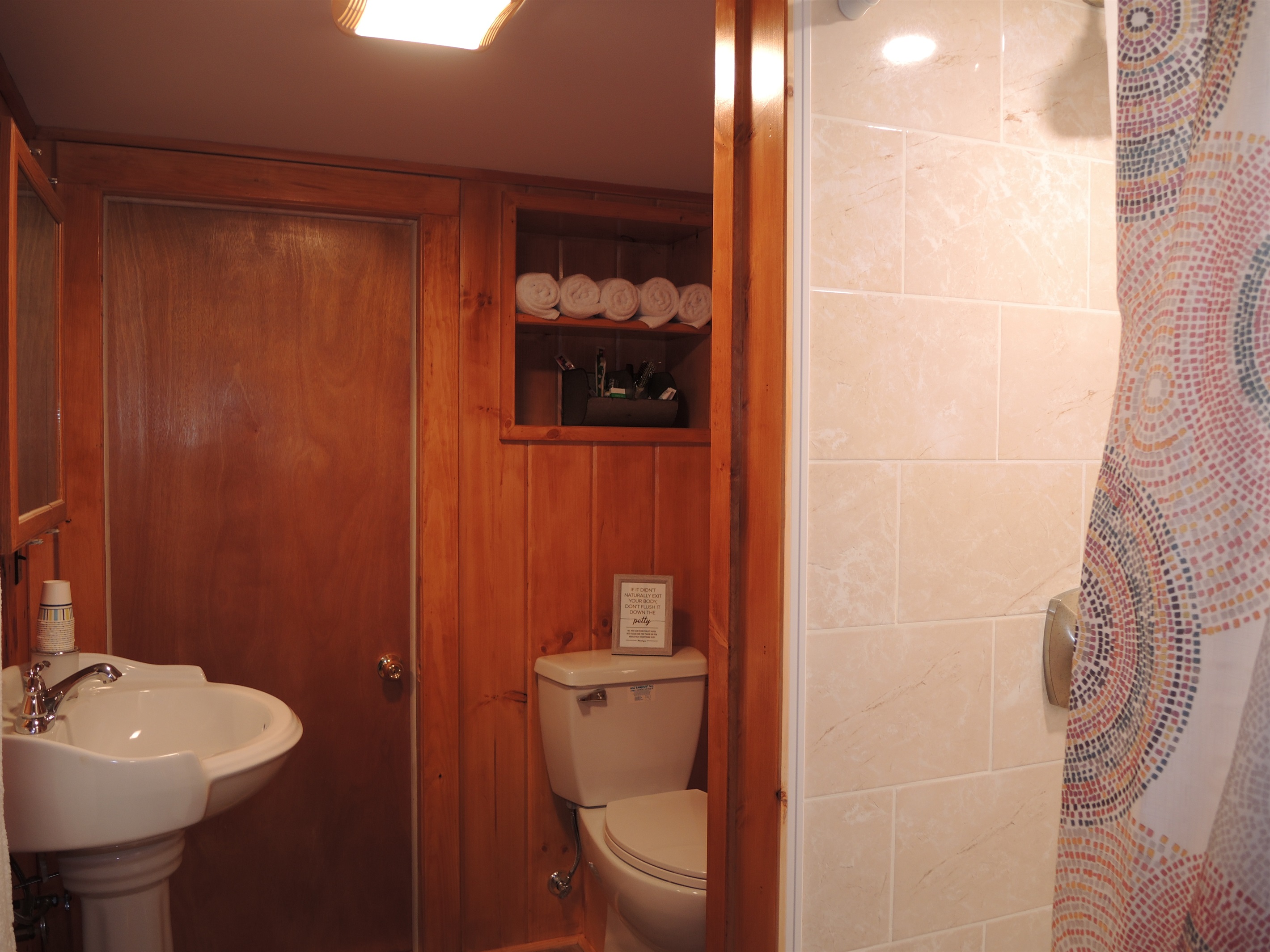 Lower level bath w/ shower