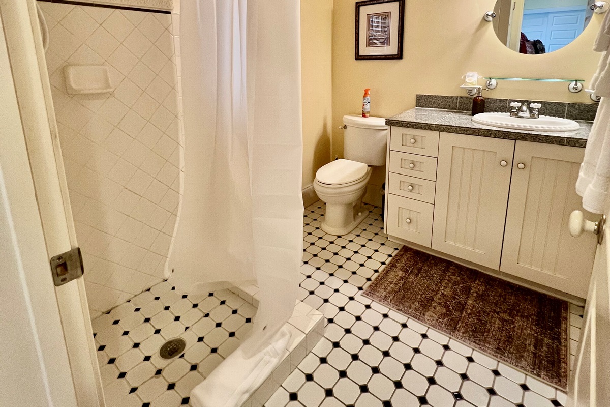 Relax and rejuvenate in this Spa-like bathroom with walk-in shower.
