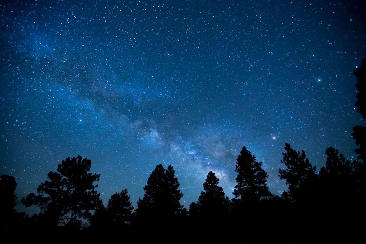 Enjoy beautiful, clear views of the night sky from the cabin.