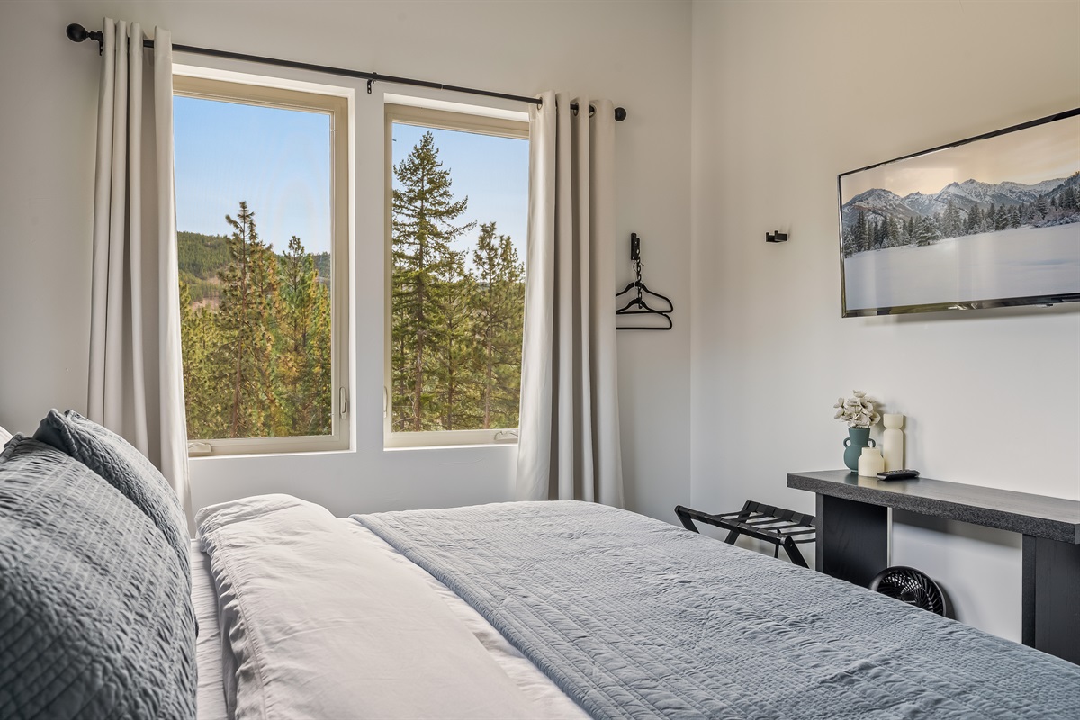 Bedroom #2 of 2: King bed, mountain views, Smart TV