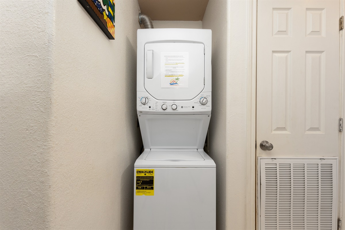 Washer/Dryer in unit