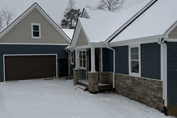 Driveway view, construction update 1/31/26.