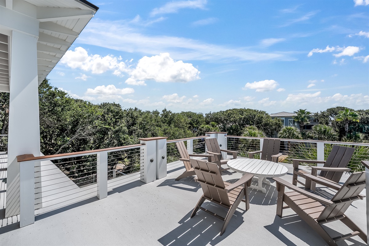 top deck seating Shore Thing | 4001 Palm Blvd | Isle of Palms, SC | IOP Escapes