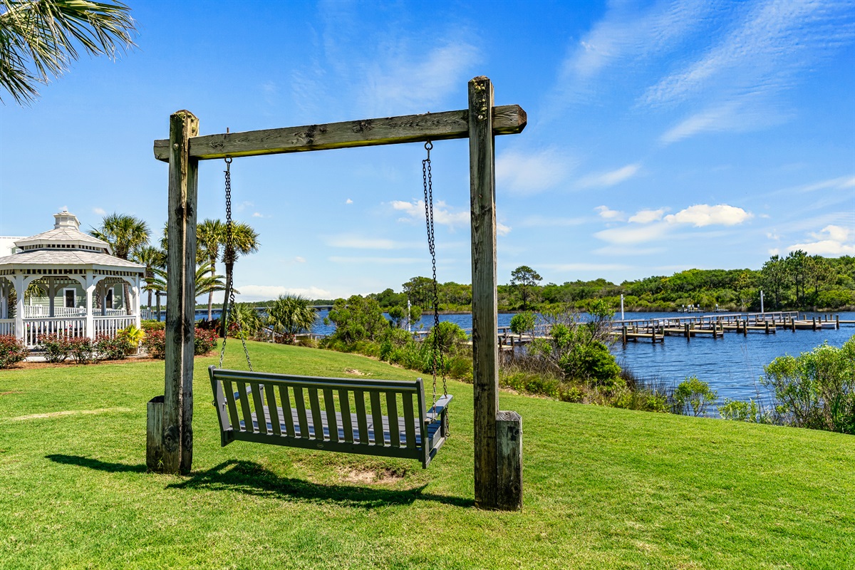 Swing overlooking the Lake