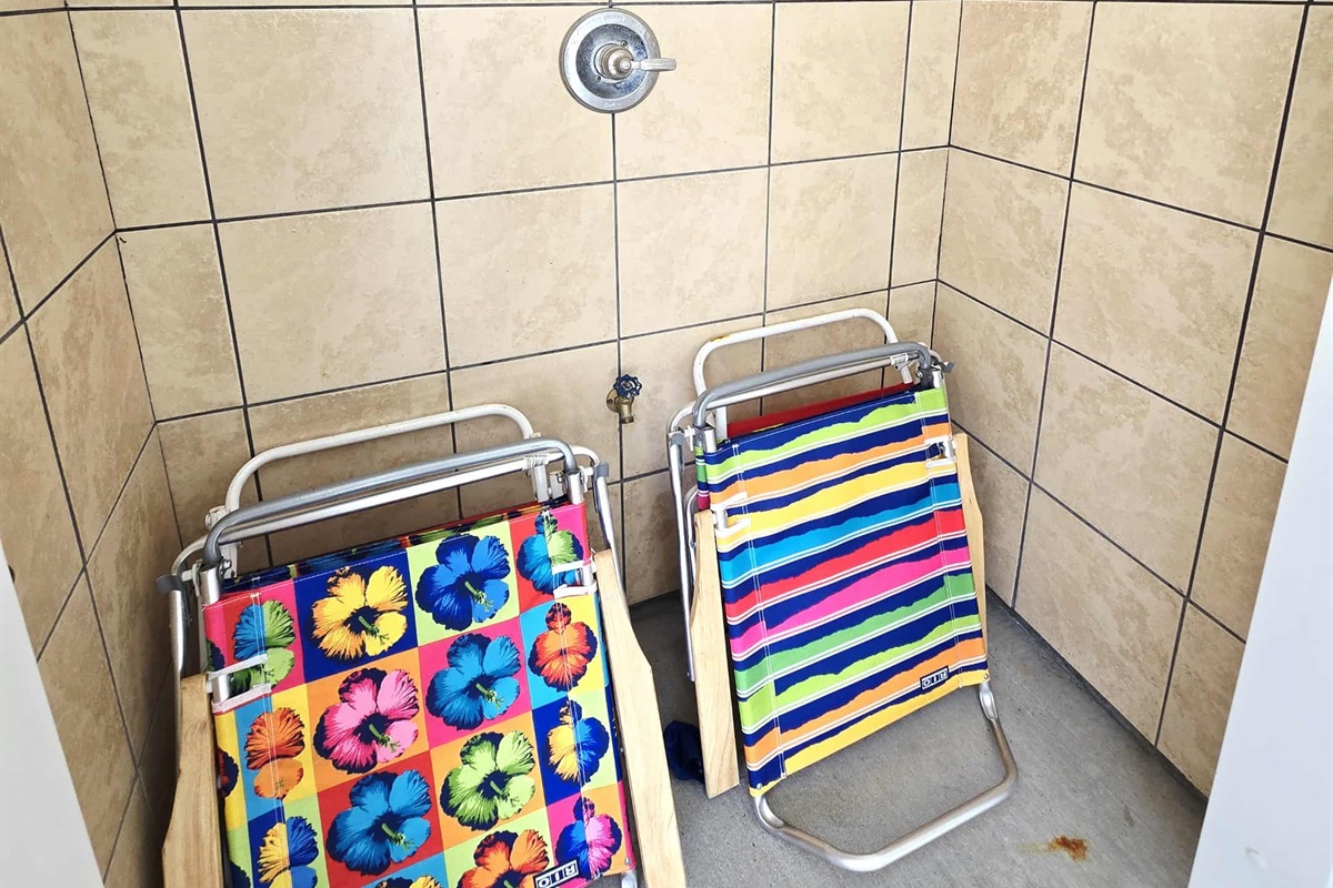 Outdoor Shower/Beach Chairs