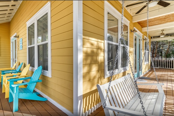 Relax and uwind on the wrap around porch