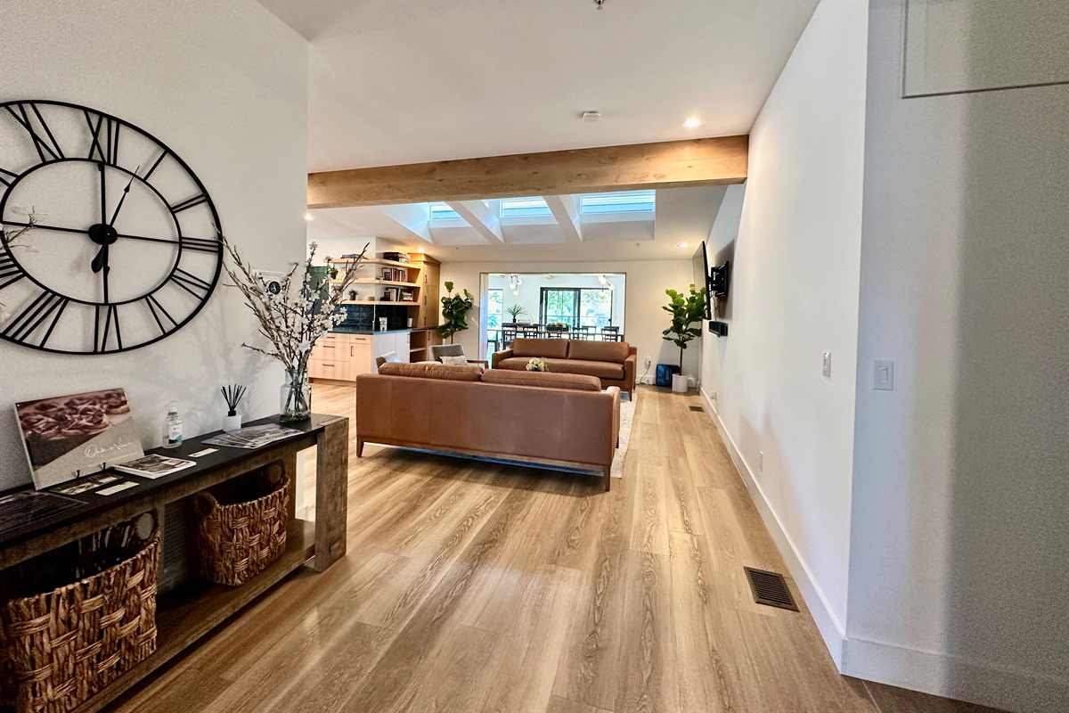 Welcome to the Garden House: an inviting space designed for families to gather and relax.