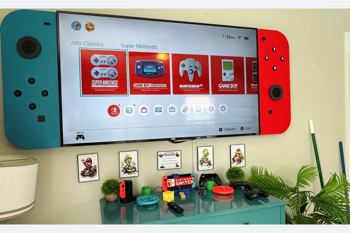 Enjoy our full Nintendo Switch gaming wall – perfect for family fun and game nights