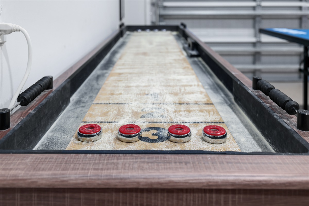 Classic shuffleboard for laid-back competition and easy evenings in.