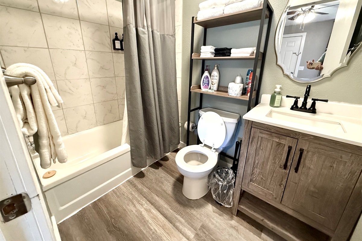 Bathroom with tub/shower combo