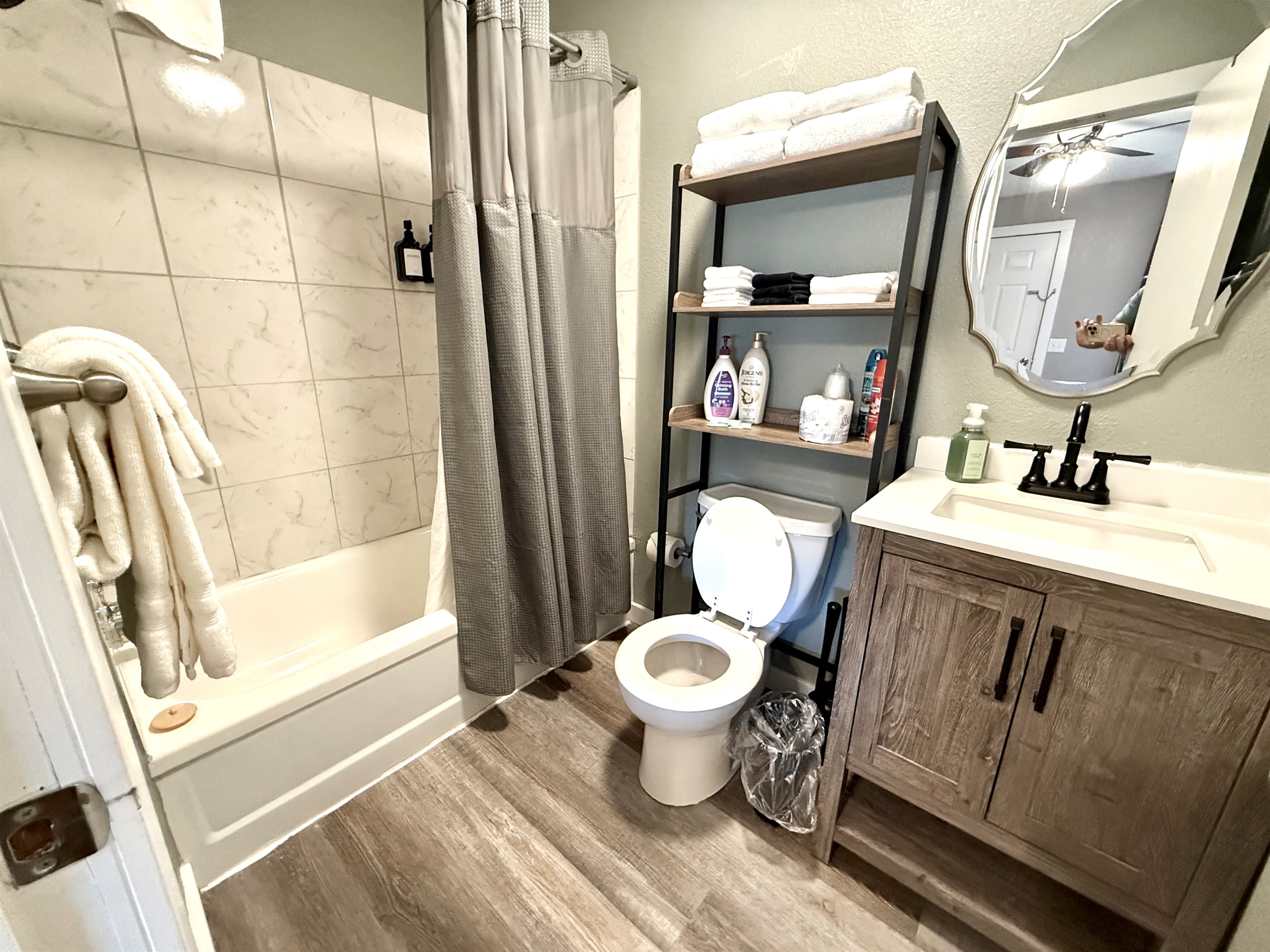 Bathroom with tub/shower combo