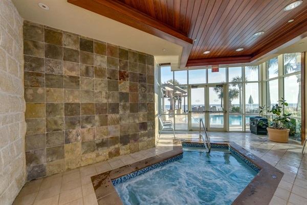 Large indoor hot tub/spa