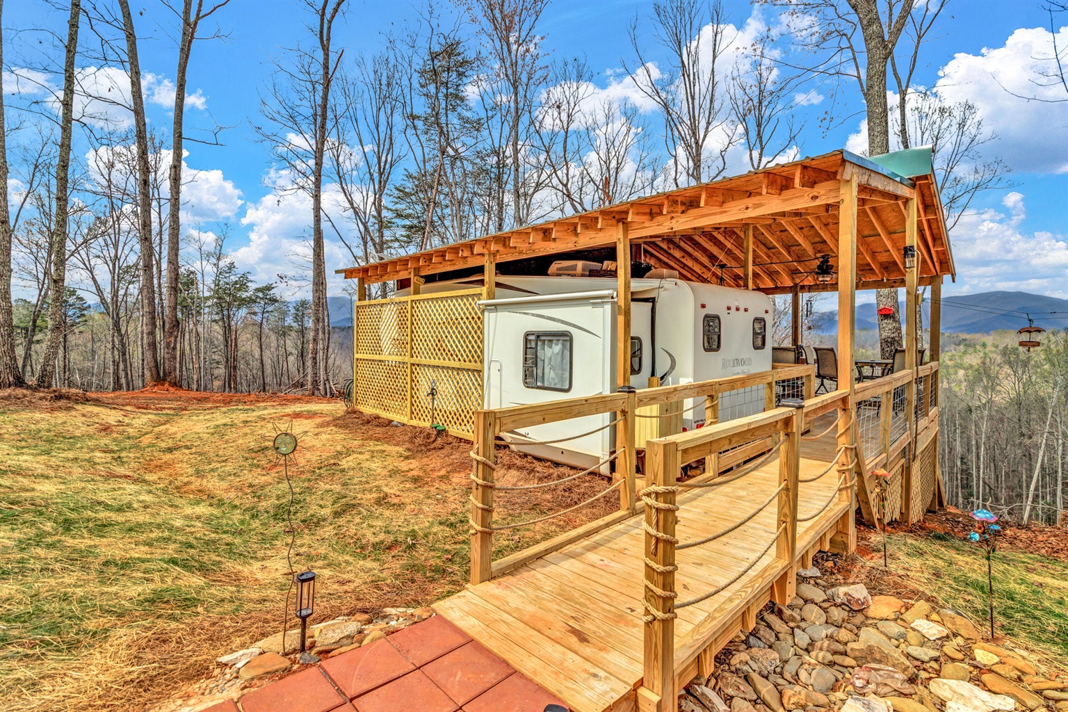 Cross the bridge to Cliff's Place