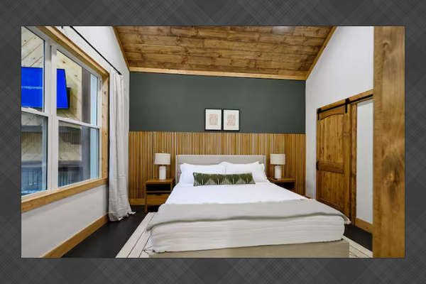 Peaceful king bedroom designed for restful nights