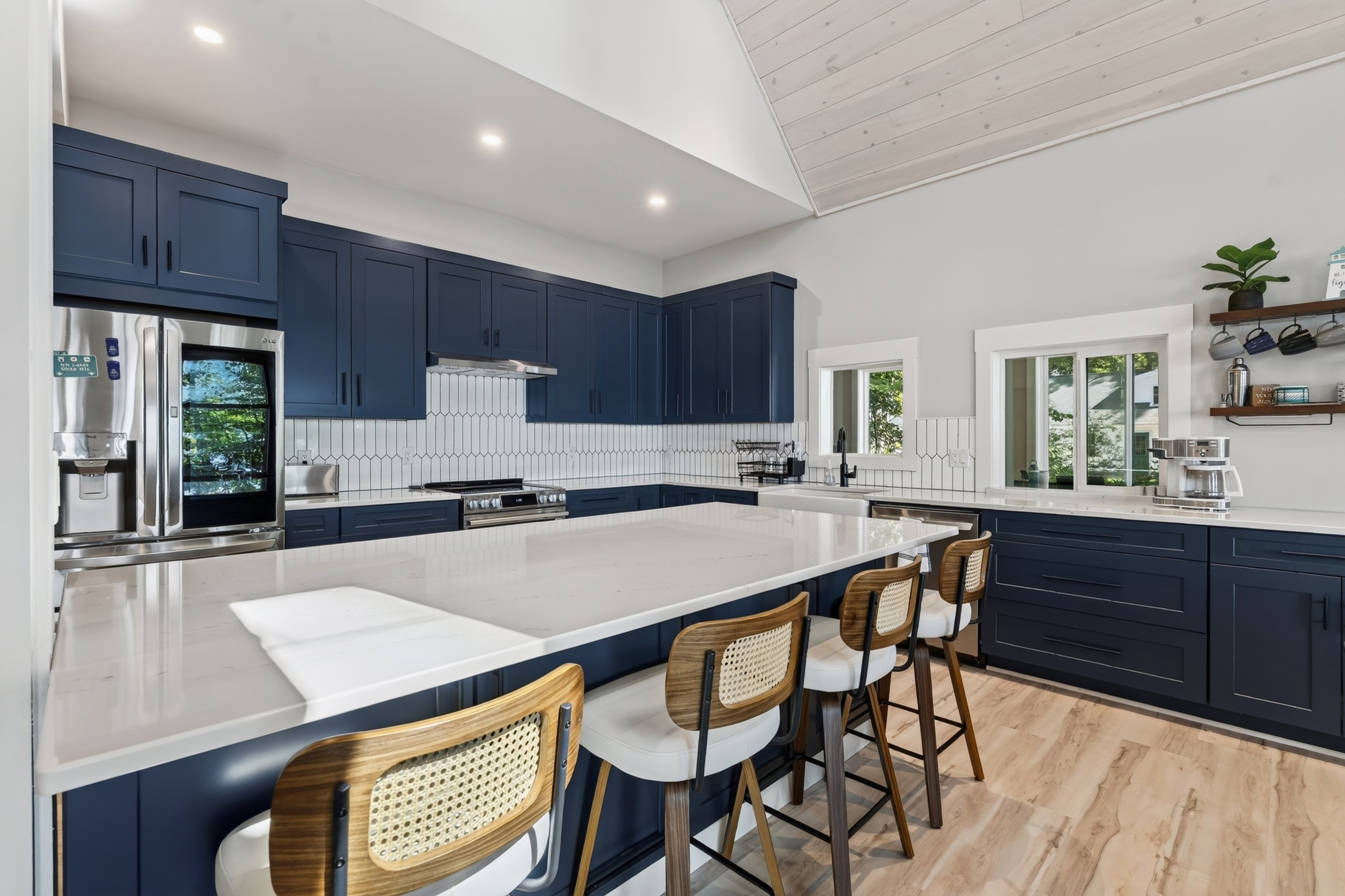 This kitchen understood the assignment: beautiful, spacious, and designed to keep everyone gathered around.