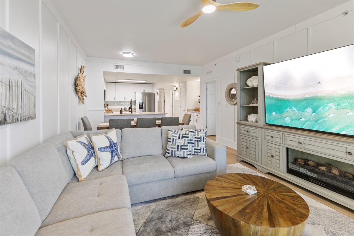 Gulf-Front Living Room