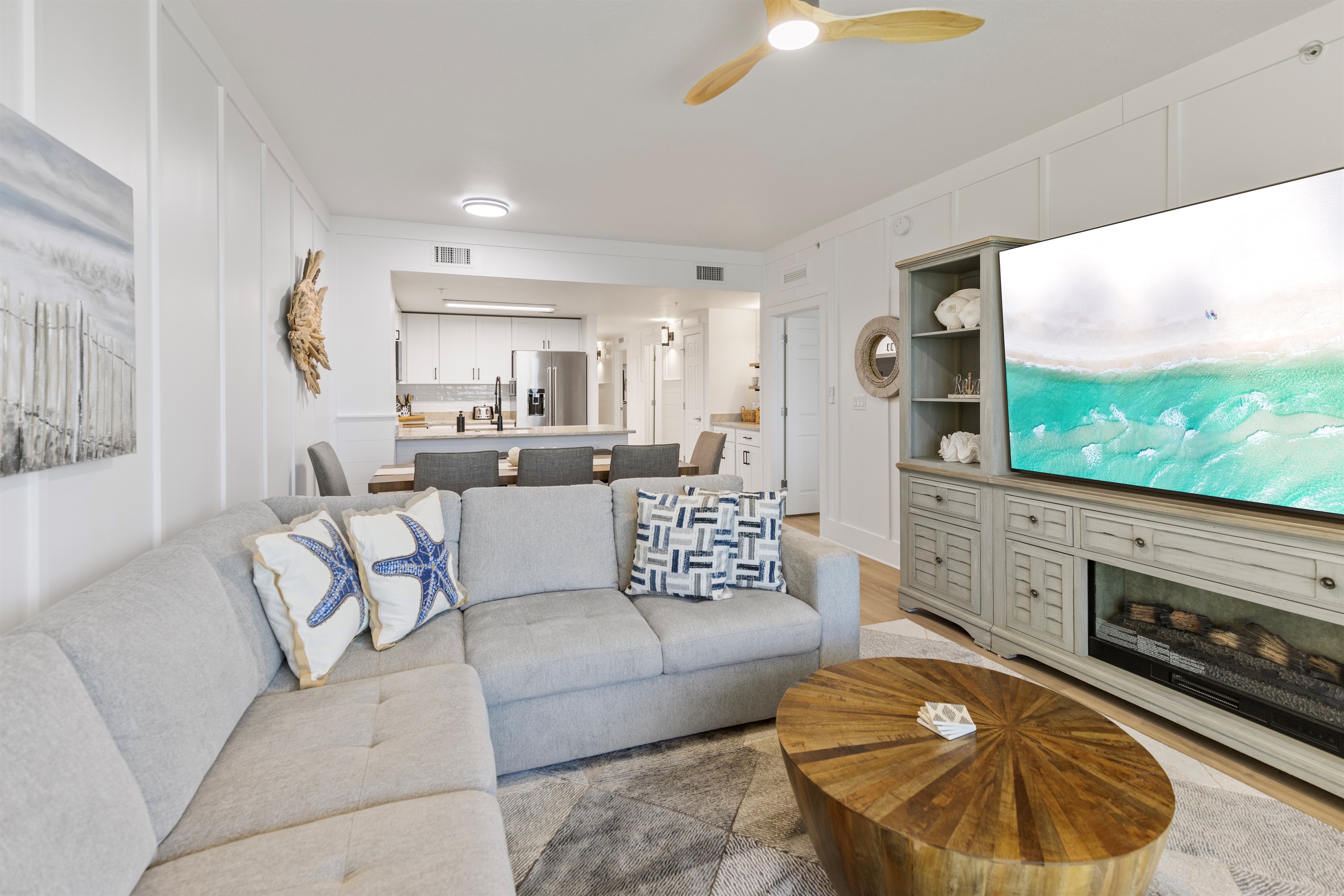 Gulf-Front Living Room