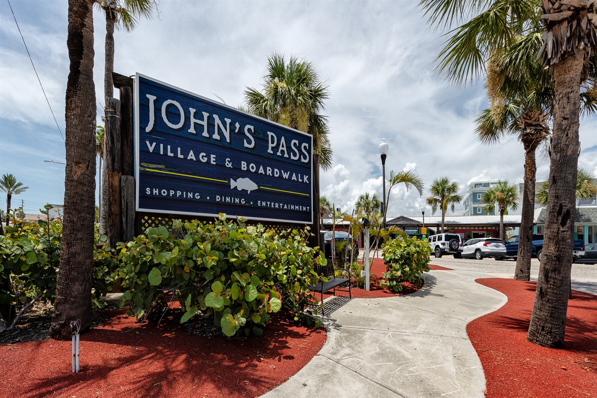 Enjoy the shops nearby at Johns Pass