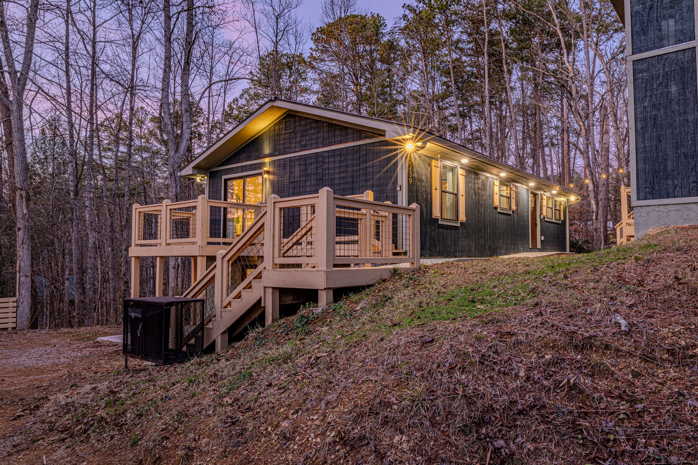 Explore the outdoors without leaving home on our deck, built for ultimate comfort and nature viewing.