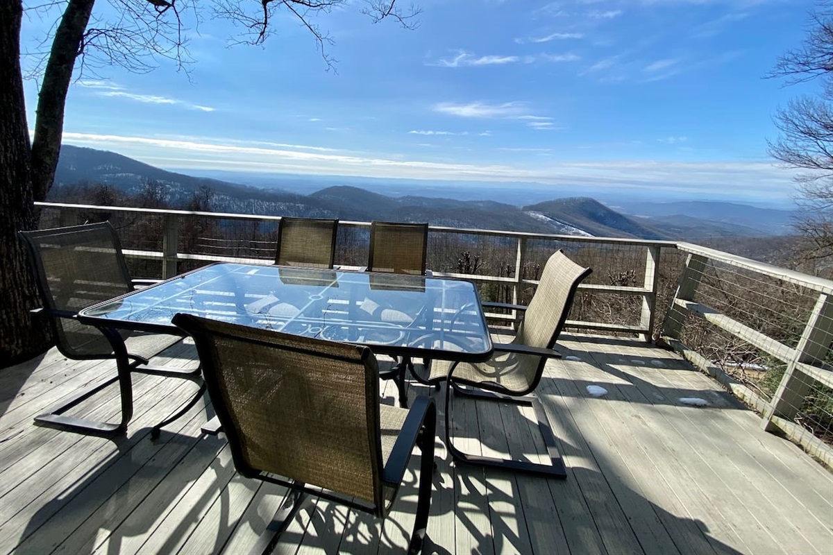 View from main floor deck