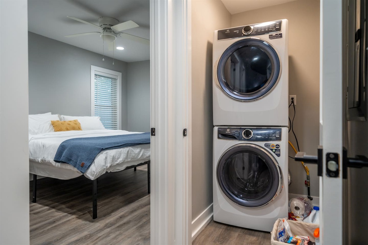 Full Size Washer & Dryer for your use!