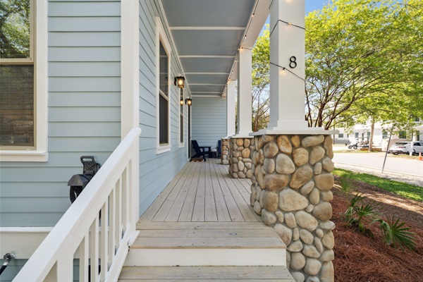 Front porch and sitting area