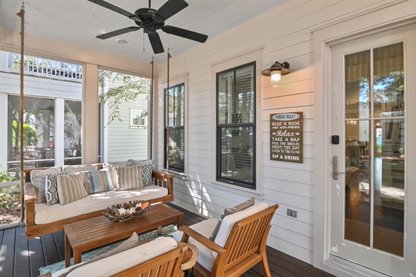 Sun Porch Swing - Relaxing!