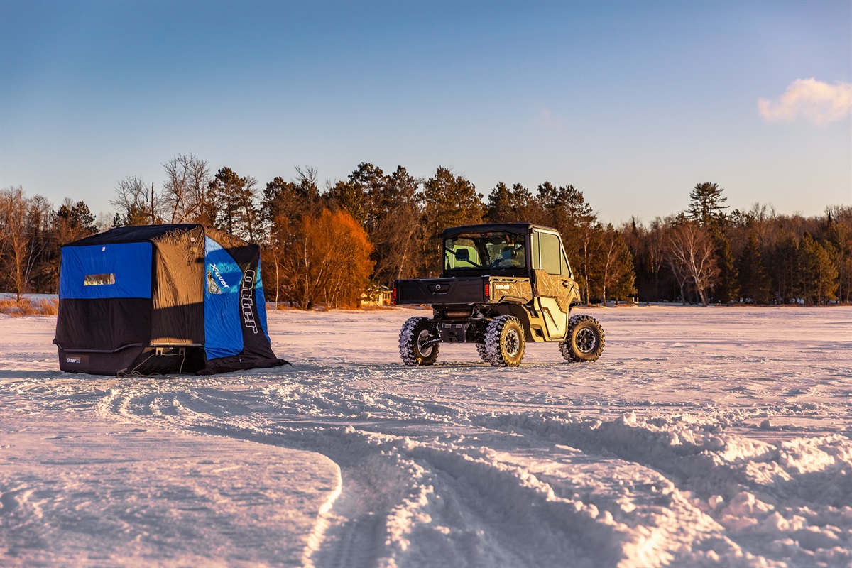 Great ice fishing on Bass Lake!