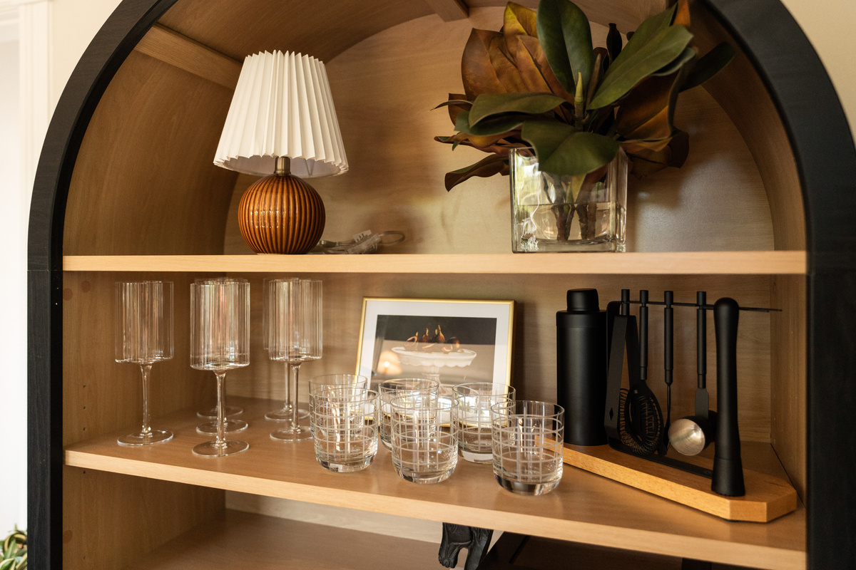 Everything you need for a night in. Glassware and entertaining essentials are thoughtfully stocked so gathering together feels easy.