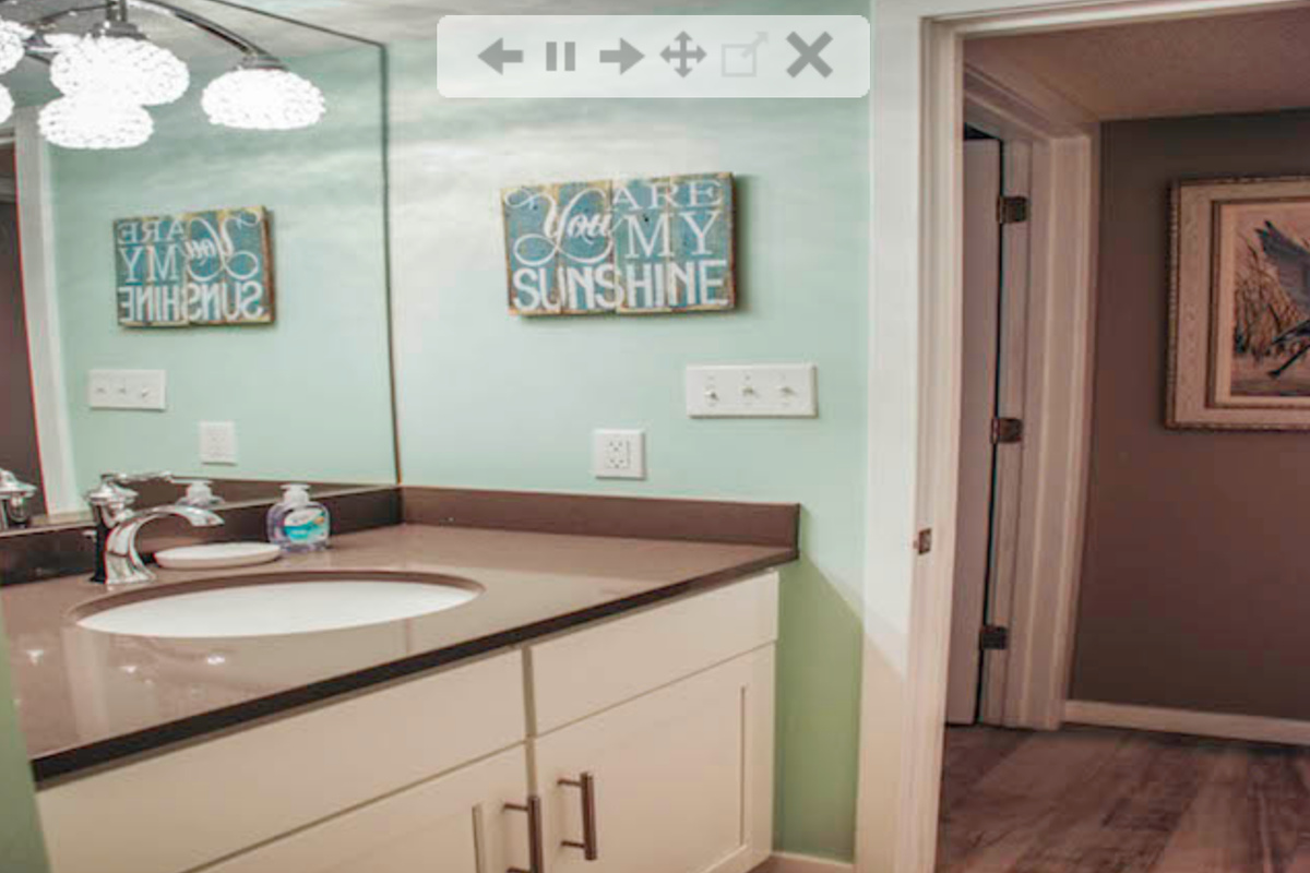 Main bath with stand alone shower