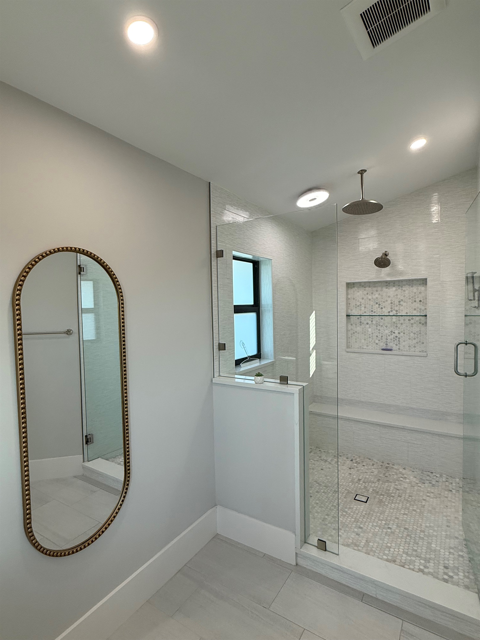 Large walk in shower