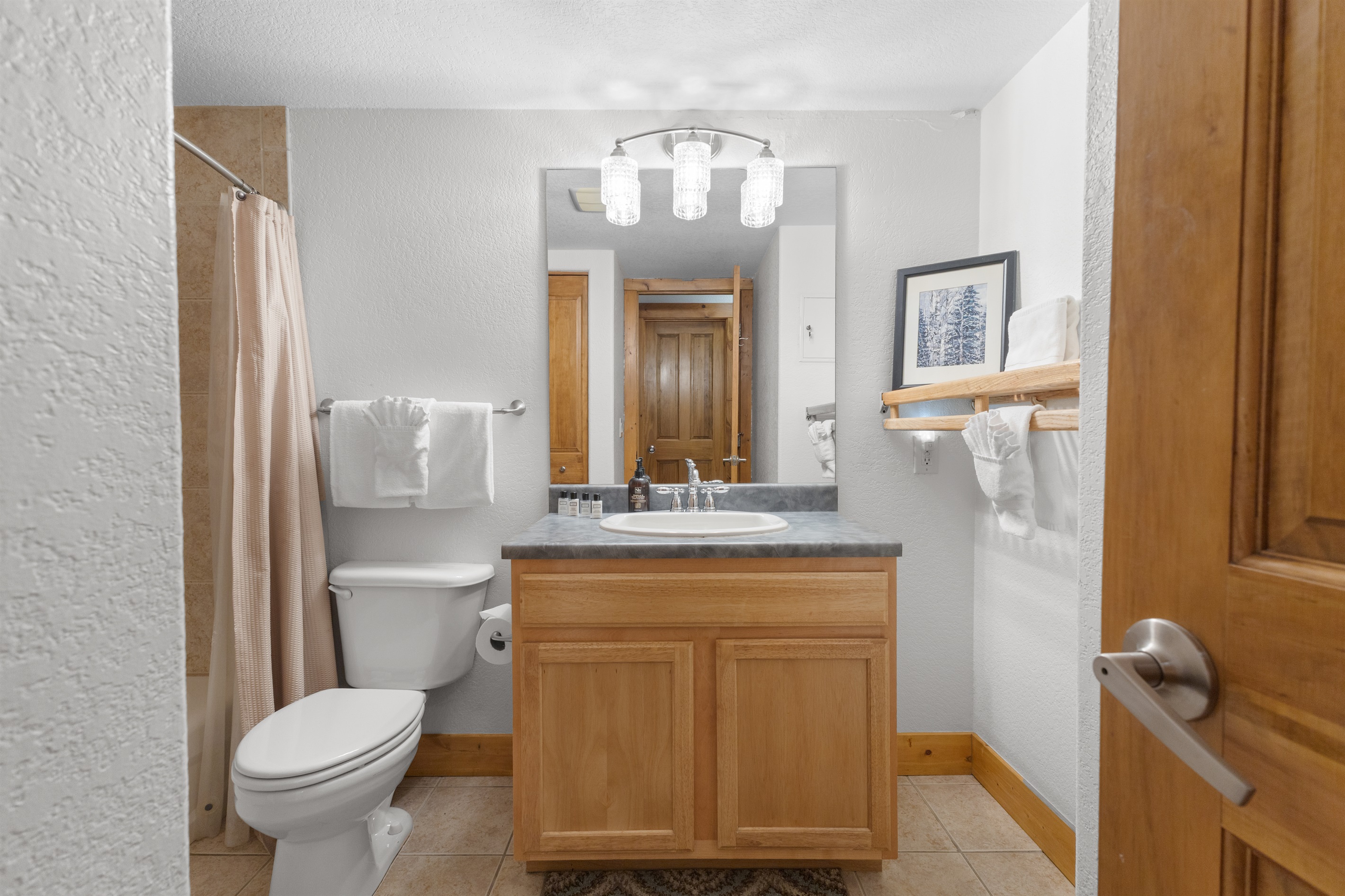 Shared Bathroom for Bedroom 2 & 3 | Tub and Shower Combo