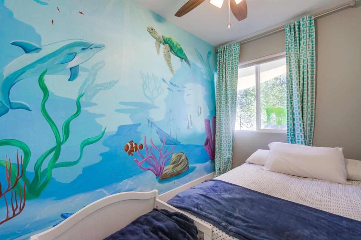 Under the Sea Bedroom (full bed and toddler bed)