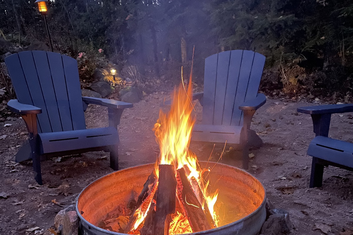 Provided fire wood for use at Rock Garden Cottage (seasonal not provided feature in winter after snowfall until snowmelt) 